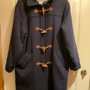 L.L. Bean Women's Toggle Coat - Navy